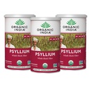 ORGANIC INDIA Psyllium augu valsts pulveris - Viss Husk Fiber papildinājums, Gremošanas atbalsts, Vegan, bez lipekļa, USDA Certified Organic, ne-GMO, šķīstošs un nešķīstošs Fiber Avots - 12 oz (3. iepakojuma)