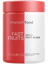 Koda instant food Fast Fruits, Vairāk 15 Augļi Pulveri Ekvivalents All-in-One, Vegan Daily Visa pārtikas Vitamīni - Ogas, Antioksidants Polifenoli & Bioflavonoid Multivitamīni, Ne-GMO, 90 Kapsulas