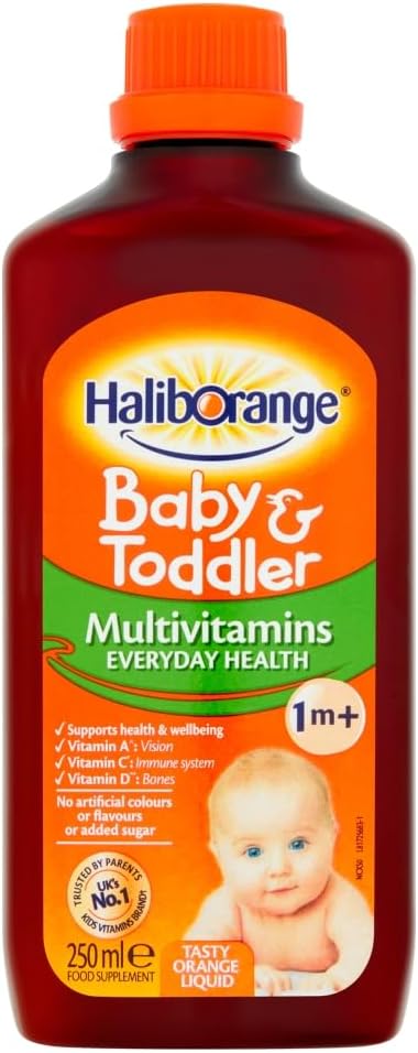 Haliborange Visi dabīgie apelsīnu aromāts Multivitamni šķidrums