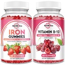 Dzelzs Gumijas Papildinājums pieaugušajiem un bērniem; B12 vitamīna gumijas;