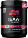 MuscleTech Platinum Essential Aminoskābes Papildinājums ar Electrolytes, augļu pūderis - Pirms-Darba Pulveris enerģijai, Muskuļu augšanas un stipruma Builder - EAA Complex vīriešiem un sievietēm - 30 Servējumi