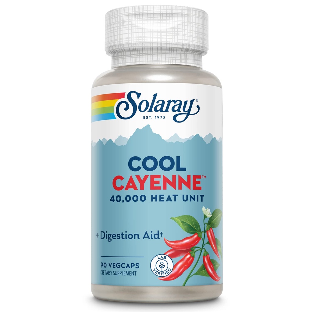 Solaray Cool Cayenne, 90 kapsulas