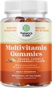 Multivitamīnu Gumijas pieaugušajiem - Halal Multivitamīnu Gummy ar B12 Biotin - Želatīna-Free Gummy Multivitamīni vīriešiem un sievietēm - Vitamīni ar Cinku un vitamīnu D - Bez GMO Gluten - 90 Skaits