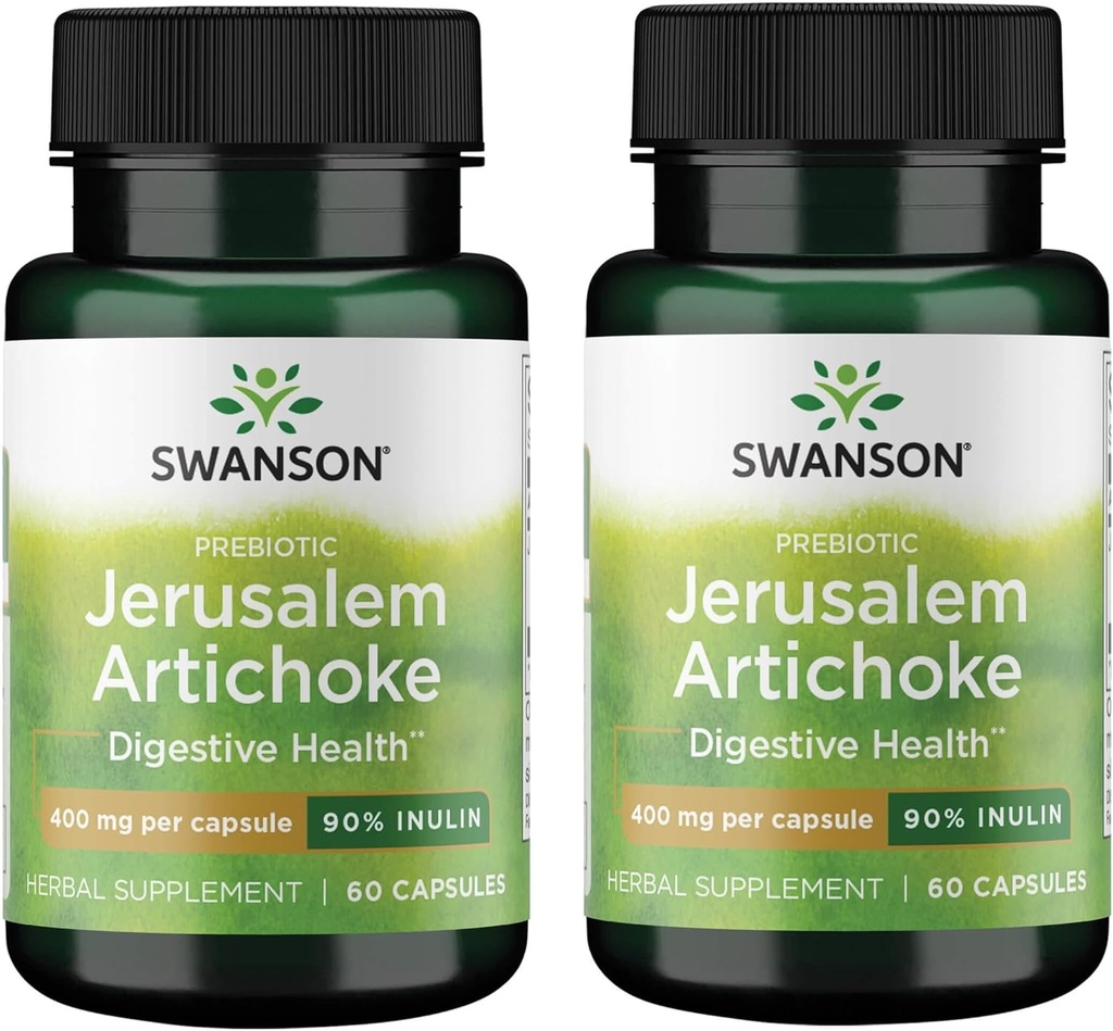 Artišoks - 90% Inulīns 400 mg 60 kapsulas (2 iepakojumi)