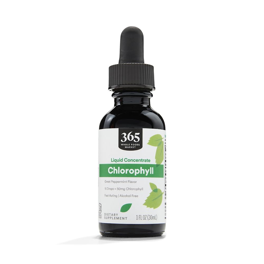 365 pēc visa pārtikas tirgus, šķidrā koncentrāta hlorofila, piparmētru Flavor, 1 Fl Oz