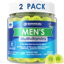 2 Iepakojums - Vīrieši Multivitamīni Gumijas, Multiminerāli, Vegan Omega 3, CoQ10, Probiotikas, Diena Vīrieši Vitamīni A C D E B6 B12, Metilēti Multivitamīni vīriešiem, Enerģija, Imunitāte, Bezcukura, Vegans (Nav dzelzs)