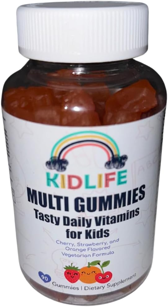 KJ3 Essentials KIDLIFE Daily Gumies- Vitamīni bērniem 90 grāfs Vegan. Imūnais atbalsts. Mīksts un garšīgs