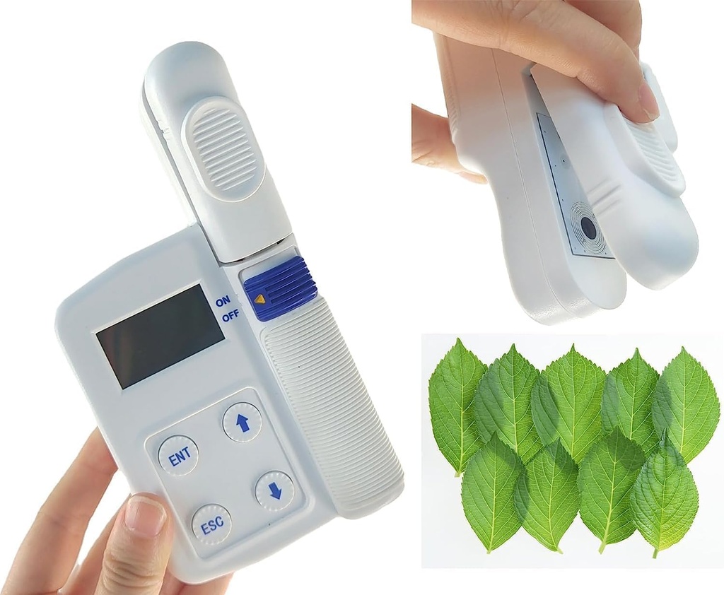 Hlorofila mērītājs Plant Leaf Hlorofila analizators Plant Nutrition Tester instantly Relatīvā hlorofila satura mērīšanai ar mērījumu diapazonu no 0,0 līdz 99,9 SPAD Iekļaut datoru