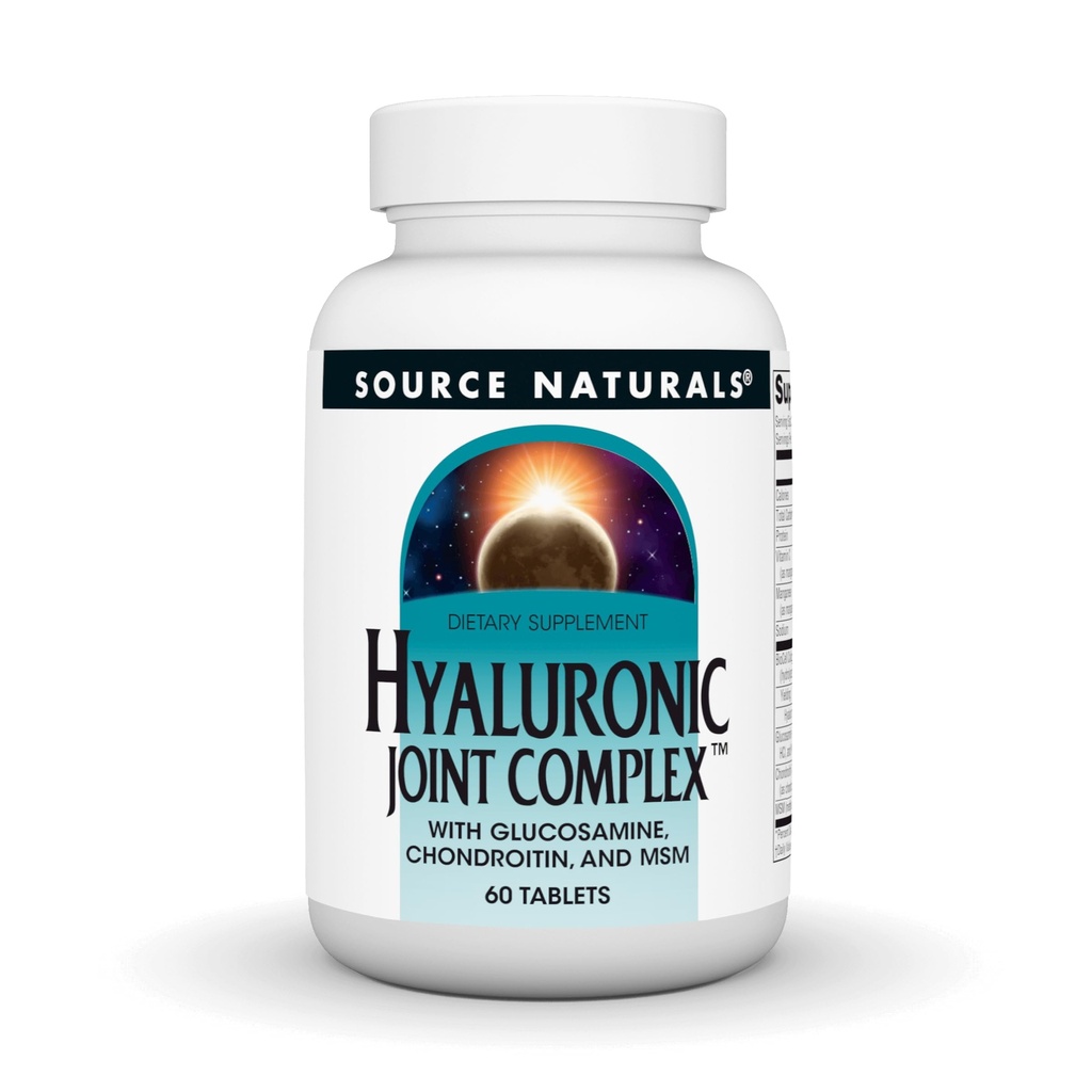 Avots Naturals Hyaluronic locītavu komplekss ar glikozamīnu, hondroitīns un MSM Extra Strength - 60 tabletes