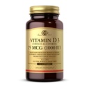 Solgar – vitamīns D3 (holekalciferols) 1000 SV Softgels, 250 grādos