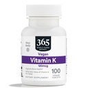 365 pēc visa pārtikas tirgus, vitamīns K 120 MCG, 100 tabletes