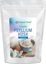 Z Natural Foods Organic Viss Psyllium Husk Flakes, Natural Fiber papildinājums, Mix It Into Smoothies, Sulu, Non-GMO, Vegan, Gluten-Free, Kosher, 3 lb.