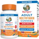 MaryRuth Organics Multivitamīni sievietēm un vīriešiem; bez cukura; pieaugušo daudzminerālu gumija ar C vitamīnu; D un E; B Vitamīni; Cinks; Biotīns; Vegans; Bez GMO; 60 Skaits