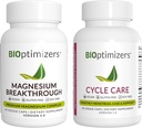 BiOptimizatori Magnija noplūde 4.0, (60 kapsulas) & Cikla kopšana, (90 kapsulas) - Dabīgs Miega, Smadzenes, un Menstrual Relief Support Papildinājums Bandle