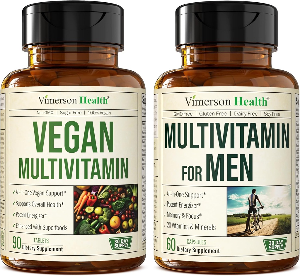 Vegan Multivitamīni vegāniem un veģetāriešiem un pilnīgi multivitamīni vīriešiem