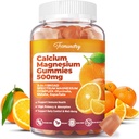 Kalcija magnija papildinājums Gumijas pieaugušajiem: kalcija citrāts 600 mg ar vitamīnu D3 & K2 sievietēm Vīrieši - Atbalsta B0ne Strength, Labāk Zzz, Muskuļi, Enerģija un Imūnās sistēmas (60 Skaits)
