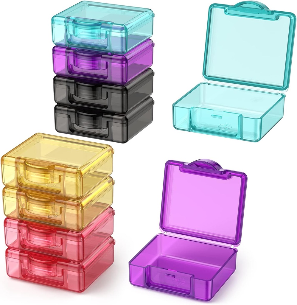 Cute Small Travel Pill Box, Urekt 10 gab Mini Pocket Pill Organizators Daily Vienas tabletes konteineri Portable Medicine Holder for Purse Vitamīnu Zivju eļļas bagātinātāji