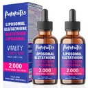 Liposomālais glutations Šķidrais papildinājums (2. iepakojums), 98% Absorbcija ar C vitamīnu, L-glutations, 2 Fl Oz pudelē