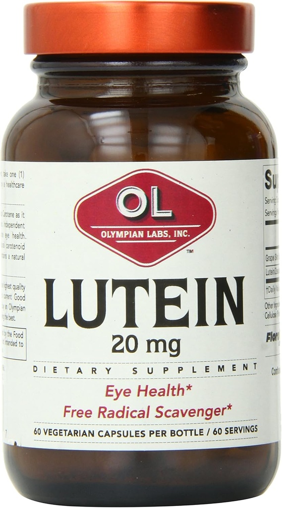Olympian Lab Lutein Dabiskās karotinoīdu kapsulas, 60 skaitļa