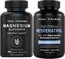 Vitamīni Magnija Glicināta kapsulas + Resveratrol kapsulas
