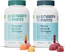 Viedās bikses Prenatālā un vīriešu multivitamīnu gumiju paka: Omega 3 zivju eļļa (EPA/DHA), biotīns, metilfolāts, D3 vitamīns, C vitamīns, B12, B6 vitamīns, A, K un cinks imūnās sistēmas atbalstam (30 dienu piegādes)