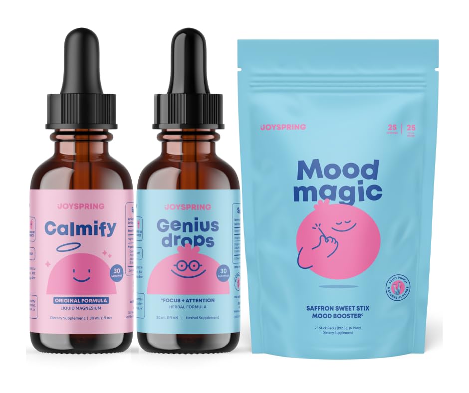 JoySpring Saffron & Magnijs bērniem – Genius Focus papildinājuma paka