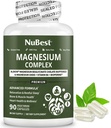Magnija glikonāta helāta komplekss ar Albion magnija bisglicināta helātu, vitamīns B6 un bioPerīns kauliem, muskuļiem, dabas miegs, nervu funkcijas, smadzeņu pastiprinātājs 