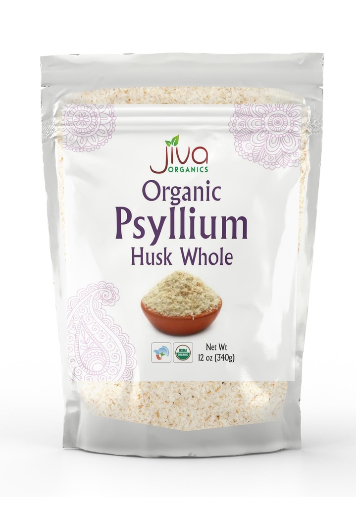 Jiva USDA Organic All Husk Psyllium (Isabgol) 12 Ounce