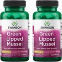 Swanson Green Liped Mussel (Freeze-Dried) - Jaunzēlande Apvienotā veselība un mobilitāte papildinājums - Dabas Formula var atbalstīt sirds veselību un gremošanas funkcijas - (60 kapsulas, 500mg katrs) (2 iepakojums)