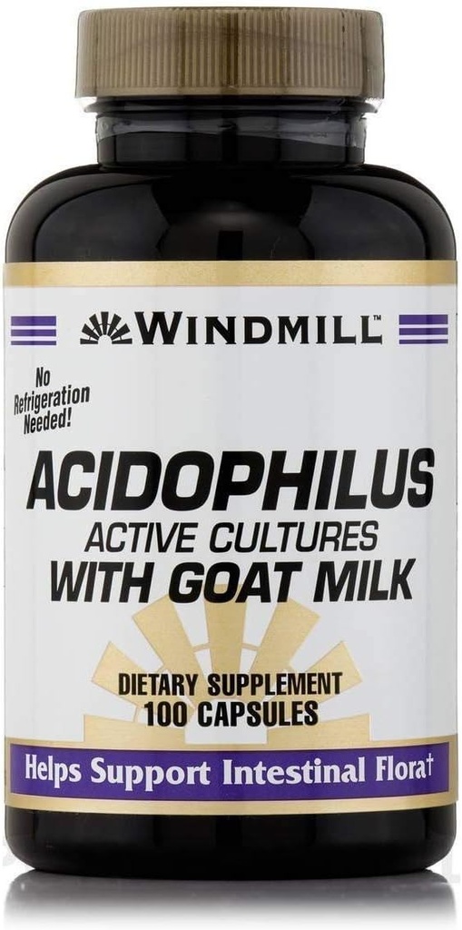 Acidophilus ar kazu pienu - 100 kapsulas ar Windmill
