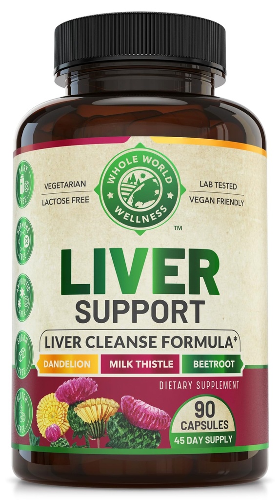 Uzlabotas aknu tīrīt Detox & remonts Formula ar Milk Thistle. Liver Detox & Atbalsta papildinājums vīriešiem un sievietēm, ASV Made. Aknu remonts un detox atbalsts, 512mg