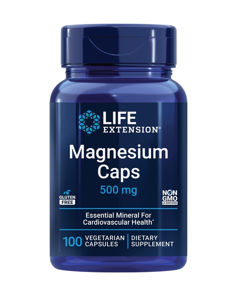 Life Extension DHEA 25mg un magnija 500mg kapsulas - 100 Skaitīt katru