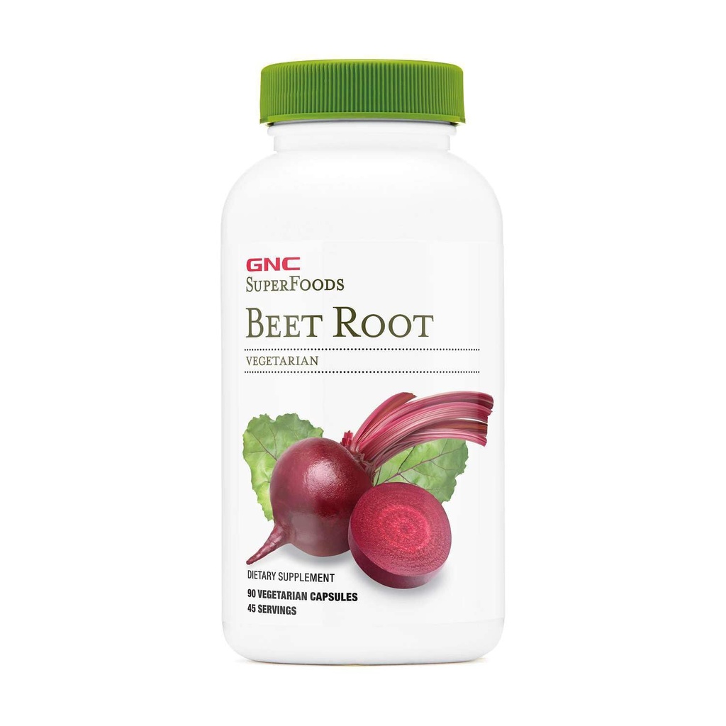 GNC Superfoods Biešu saknes, nodrošina 60mg hlorofila, 90 kapsulas