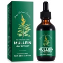 Mullein pilieni Lungs 2 Fl Oz - Mullein Leaf ekstrakts volframam ar hlorofilu - dabīgs augu valsts papildinājums plaušu tīrīšanai, respiratorais atbalsts, uzlabo imunitāti, gremošanas labsajūtu