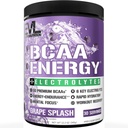 EVL BCAAs Aminoskābes pulveris - BCAA Enerģija pirms Workout Pulveris muskuļu reģenerācijai Lean izaugsmi un izturību - Rehidratizējot post Workout Recovery Drink ar 6 Key Electrolytes - Vīnogu šļaksts