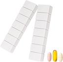 2Pack Weekly Pill organizētājs, Extra Large 7 dienas Tabletes lietām ceļot Daily Pill Box zivju eļļa, kalcija tabletes bagātinātāji un citi vitamīnu Pill