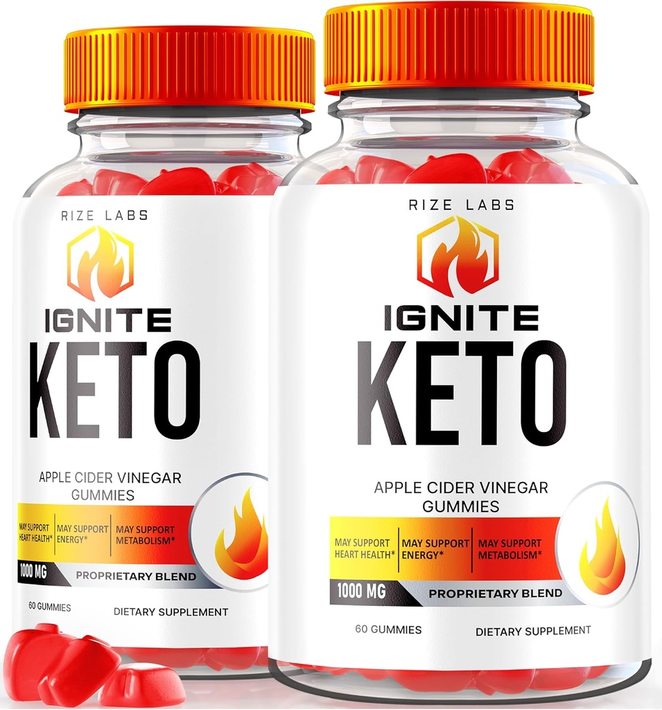 rize laboratorijas (iepakojums 2 Ignite Keto ACV Gumies Advanced svara zudums, Diētiskā papildinājums (120 Gumies)