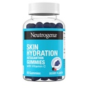 Neutrogena Ādas hidratācija Astaksantīns Gumijas ar C vitamīnu, ādas kopšanas bagātinātāji hidratētai, gludai un veselīgai ādai, ikdienas antioksidanti Gumijas ādas veselībai, Berry Flavor, 60 sn