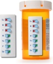 Atplēsiet un uzlīmējiet atkārtoti uz 12 + uzpildiet, iepiliniet/lietojiet zāles/Vitamīnu/Pet Med Tracker & atgādinājiet, pievienojiet pudeli, bez organizatora, izliektu atpakaļ (balts, 2-iepakojums)