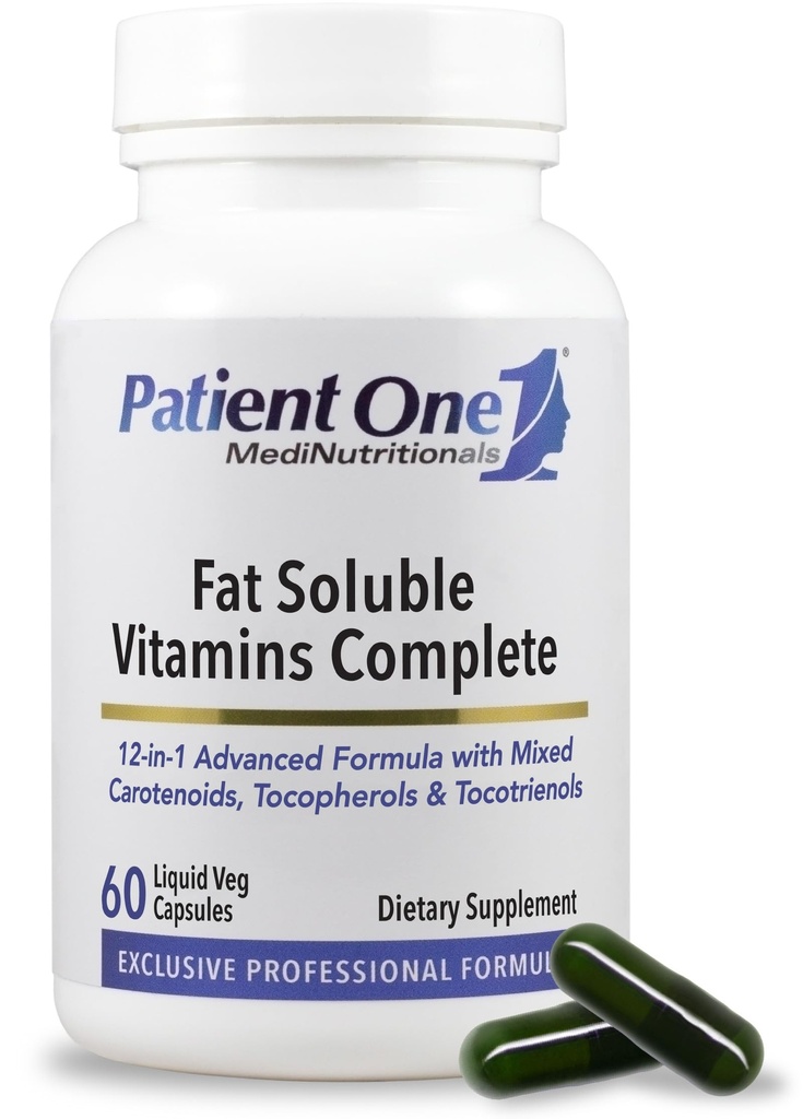 Pacients Viens Tauku šķīstošais Vitamīns Papildinājums pilnvērtīgam organismam* Ar vitamīniem A, D, E, K, karotinoīdiem un citiem