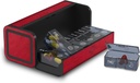 Pill organizētājs 2 reizes dienā, Am Pm divreiz dienā Pill Case, noņemamu lielu ceļojumu Pill Box 7 diena, Weekly Pill Konteiners vitamīnu medicīnas Papildinājums Zivju eļļa (Sarkanā)