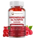 Magnija glicināt Gumijas, bez cukura Magnija Papildinājums ar magnija Glicināts 400mg, Magnija L-Treonate 200mg Calm Mood, Muskuļi, Kaulu un Miega pieaugušajiem, 60 Aveņu Gumijas