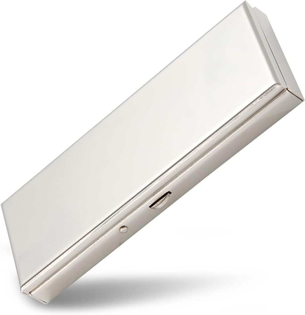 7 Day Pretty Mini Metāla Pill Organizators Pill kaste Iebūvēta Grims Spogulis ar Spring Open Design un 7 iecirknis, lai turētu vitamīnu Mencu aknu eļļas bagātinātāji un zāles (Silver)