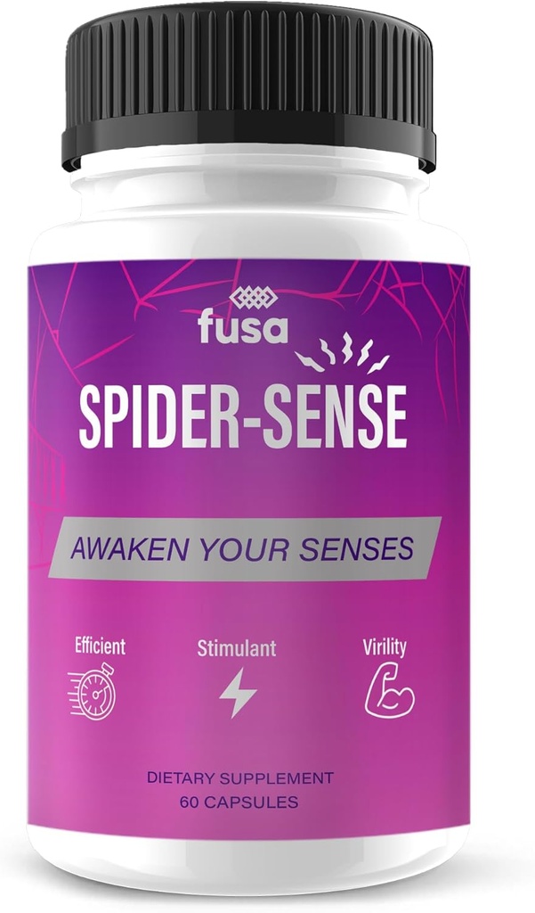 Spider Sense Tabletes Spider-Sense Max Papildinājums, SpiderSense Maksimālais spēks Advanced Atbalsts Multivitamīnu Formula vispārējai veselībai un labsajūtai, Spider Senses Max Papildinājums Tabletes (60 Kapsulas)