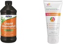 NOW piedevas, šķidrs hlorofils, superkoncentrēts, iekšējais dezodorators*, boost energy & vH essentials, Ph līdzsvarota ikdienas sievišķā mazgāšana, tējas koka eļļa un prebiotika, 6, Fl Oz, (iepakojums no 1)