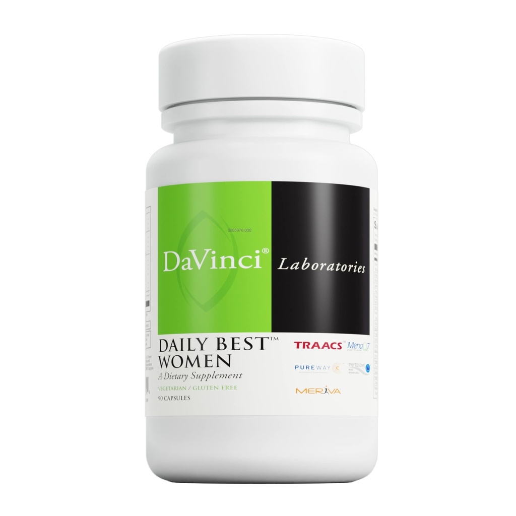 DAVINY Labs - Dienas Best Sievietes - Diētiskā Papildinājums ar vitamīnu B6, vitamīns B12 vitamīns C, vitamīns K2, un vairāk - Veģetārs, bez lipekļa - 90 kapsulas