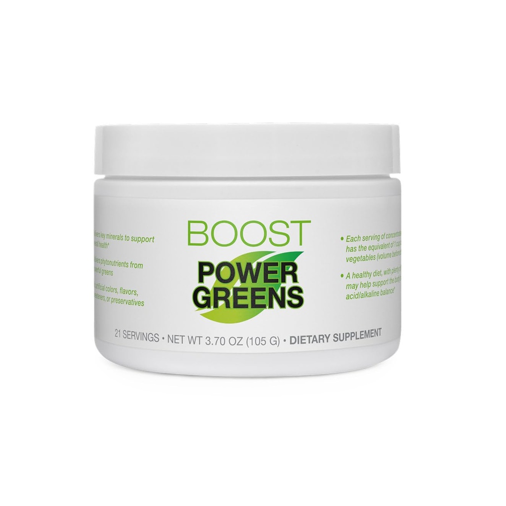 Bodi Power Greens Boost - sievietēm un vīriešiem - Superfood Papildinājums ar fitoelementiem no spinaha, hlorella, kumelīšu, Kale, Selerijas un Matcha - Nav mākslīgās krāsas vai Flavors, 21 Kalings