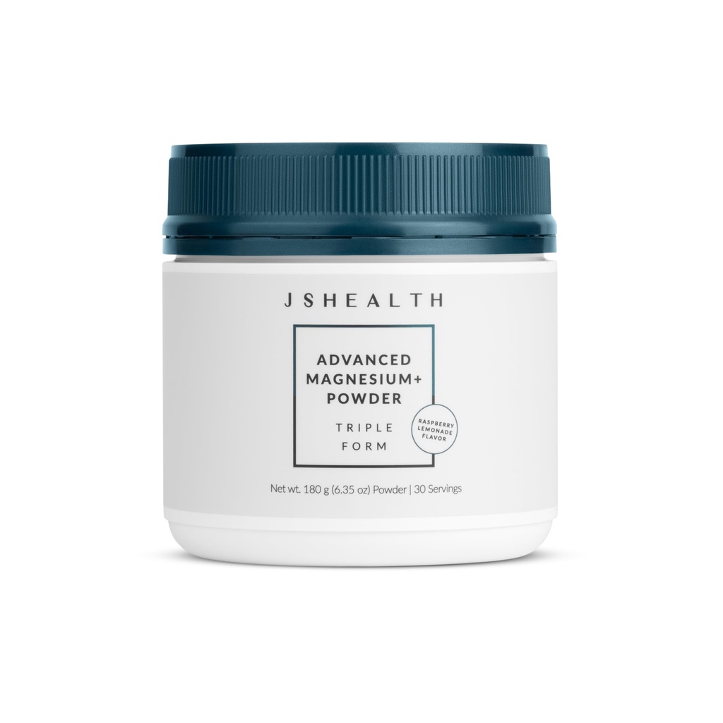 JS Health Vitamīni Uzlabots Magnijs+ Pulveris ar magnija glikolātu un citrātu – 3 Biopieejamās formas, 400 mg/šķīdinātāju