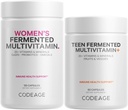 Kode Imūnās atbalsta Bundle Multivitamīnu sievietēm + Multivitamīnu pusaudžiem