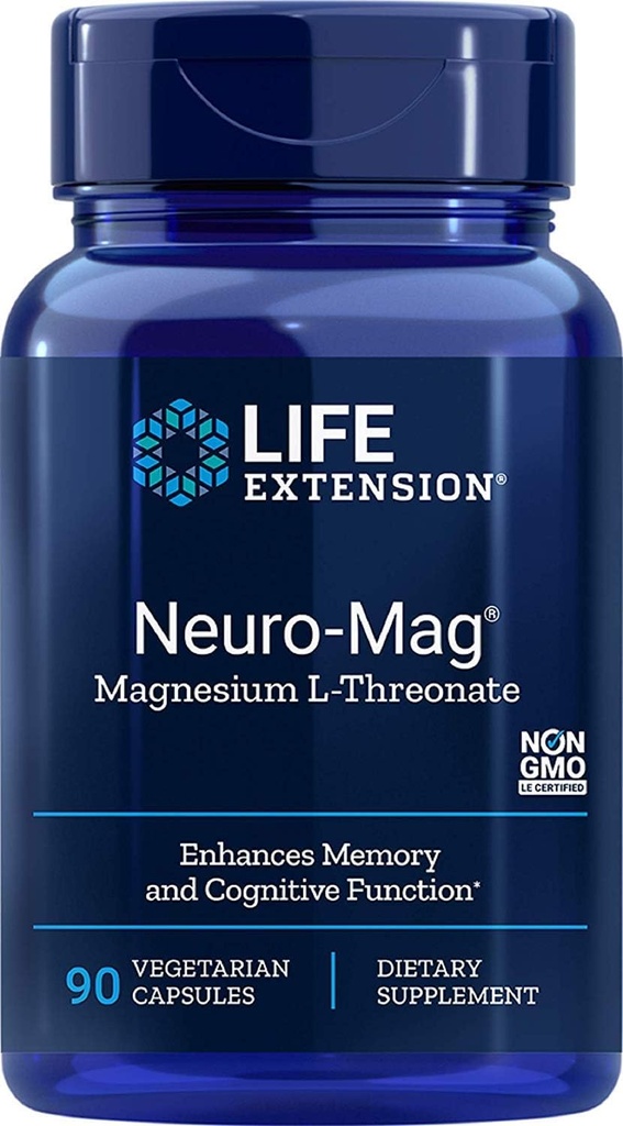 Life Extension - Neuro-Mag, Magnija L-Threonate Diētiskā Papildinājums 90 kapsulas